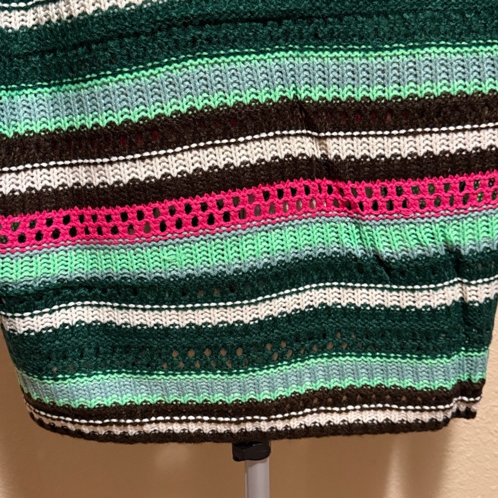 Davi & Dani Multicolor Striped Cowl Neck Sweater - Picture 8 of 10